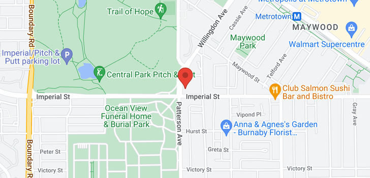 map of 505 4105 IMPERIAL STREET